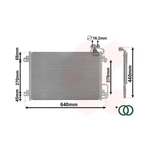 VAN WEZEL Kondensator, Klimaanlage *** IR PLUS *** 43005273 Direktkauf