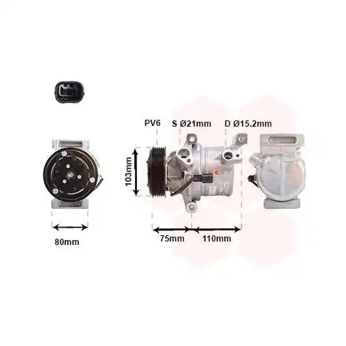 Zertifiziert VAN WEZEL Kompressor, Klimaanlage 1501K702