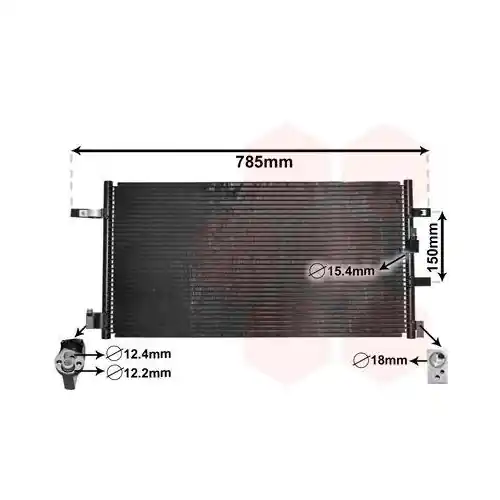 Preisreduziert VAN WEZEL Kondensator, Klimaanlage 03005360