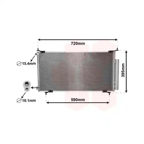 Billig VAN WEZEL Kondensator, Klimaanlage 25005201