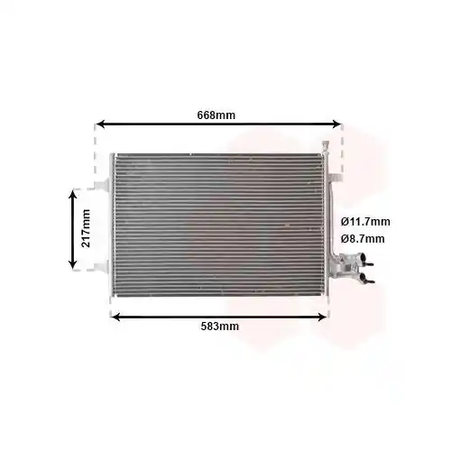 Markenware VAN WEZEL Kondensator, Klimaanlage 18005395