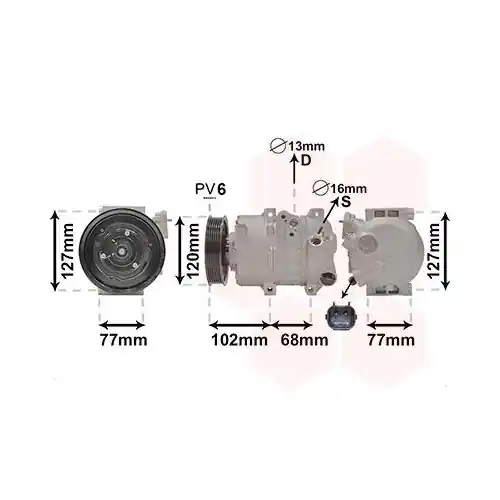 Aktuell VAN WEZEL Kompressor, Klimaanlage 8201K713