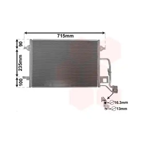 Abverkauf VAN WEZEL Kondensator, Klimaanlage 58005189